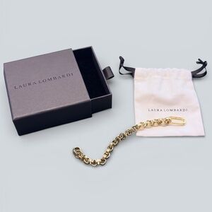 Laura Lombardi Carla Chain Bracelet 14k Gold Plated